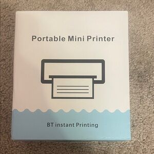 Amazon Portable Mini Printer - White and Blue